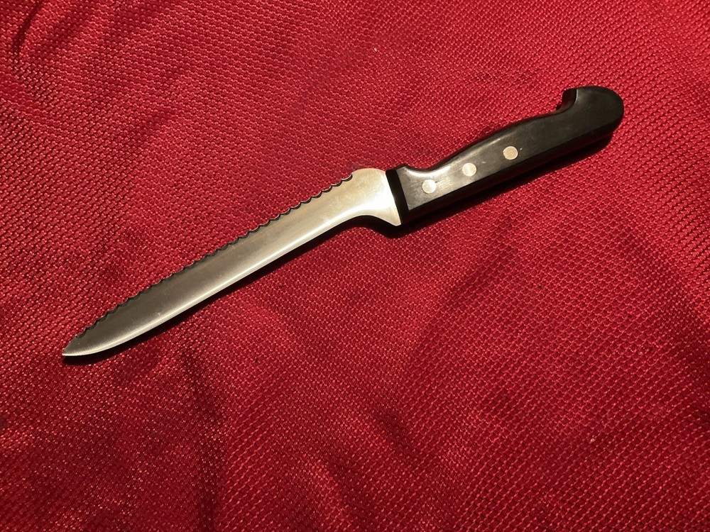Capco Offset Serrated Bread Knife 7”SS Blade Japan Model 4677-7 New