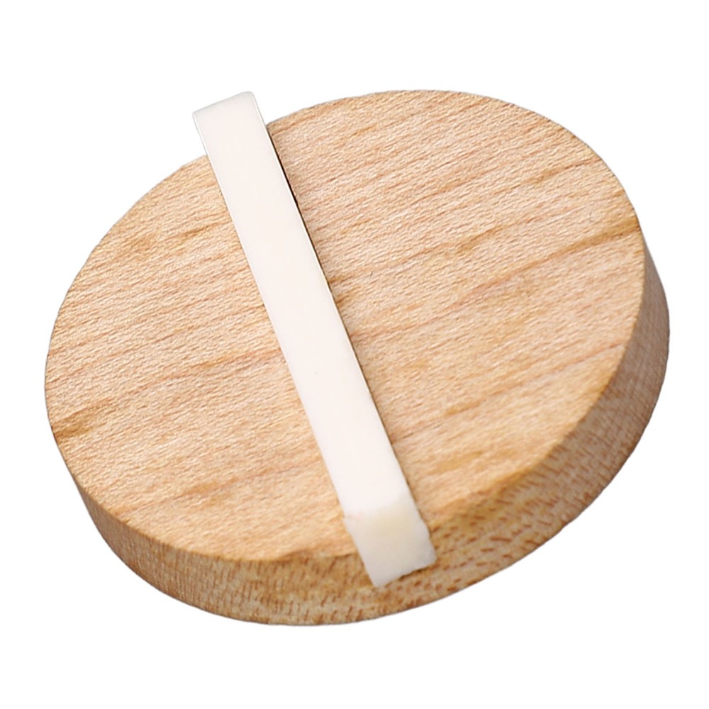 Guitar Resonator Biscuit Replacement Maple Wood Biscuit with Ox Bone Saddle WT