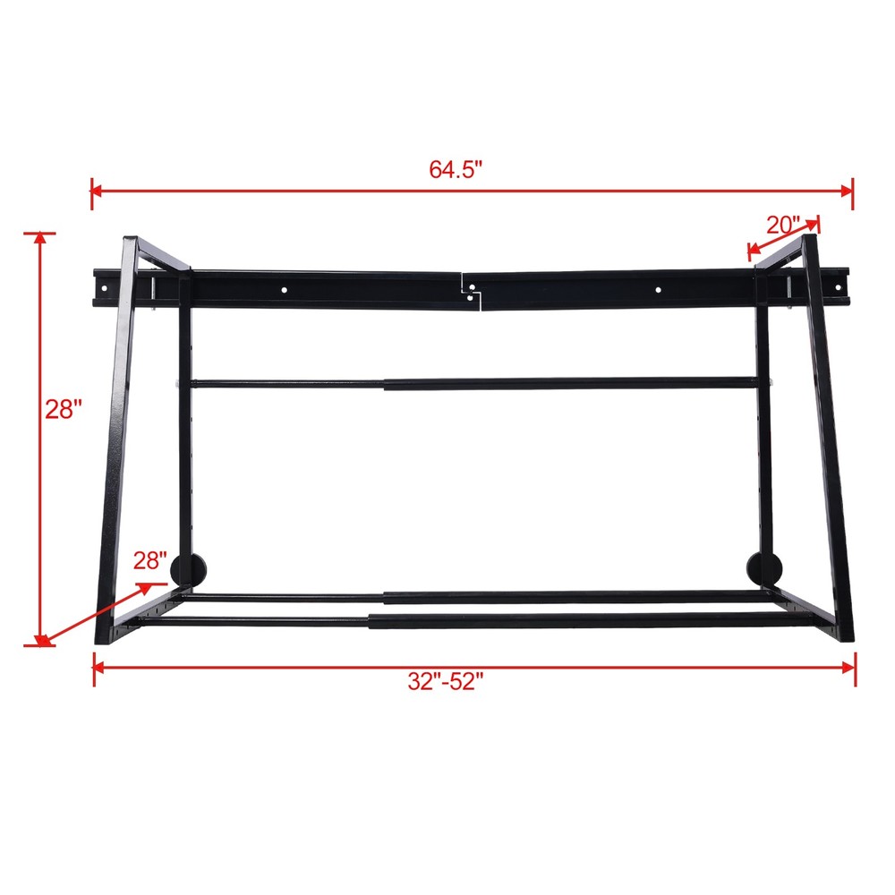 Heavy Duty Adjustable Garage Wall Multi-Tire Rack Storage, Black
