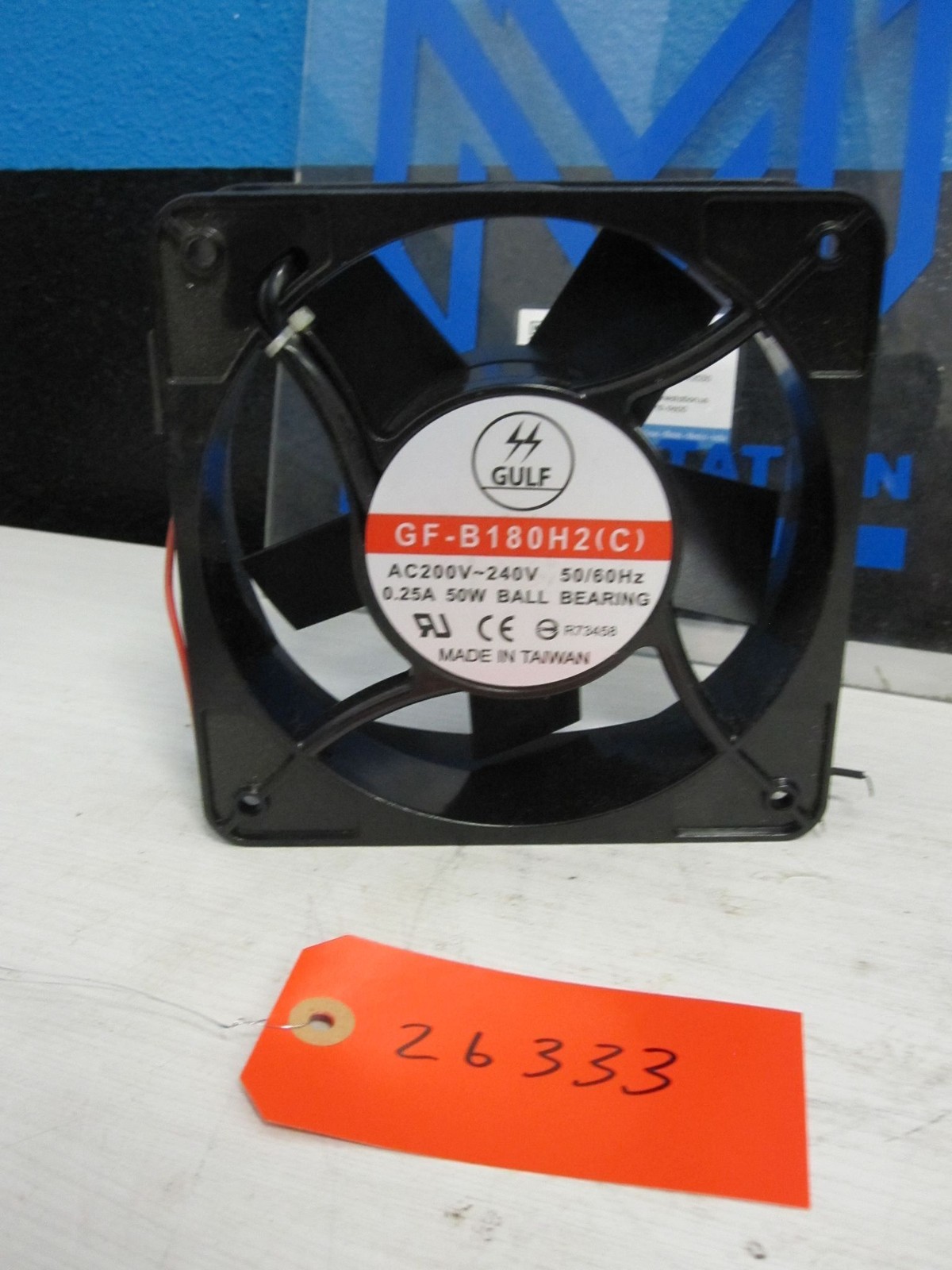 GULF AC200V-240V 50/60Hz 0.25A 50W BALL BEARING FAN