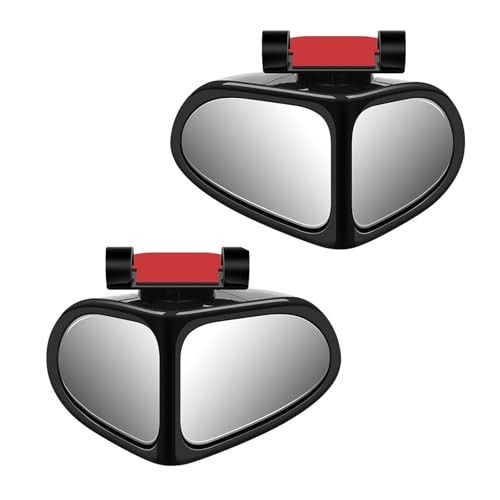2PCS Car Blind Spot Mirrors, Double-Sided 360° Adjustable Rotating Rear View