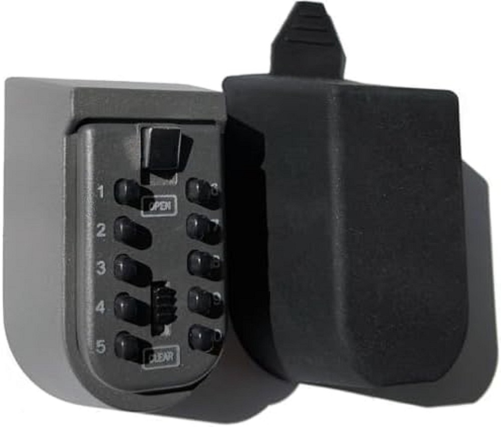 Key Lock Box for Outside Wall Mount, Waterproof Spare Key Storage Box, 10-dig...