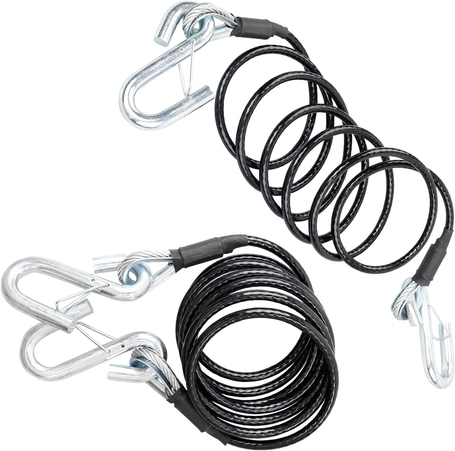 Blue Ox Pair of Class 3 Steel 7 Ft 7,500 lb Towing Safety Cables BX88196