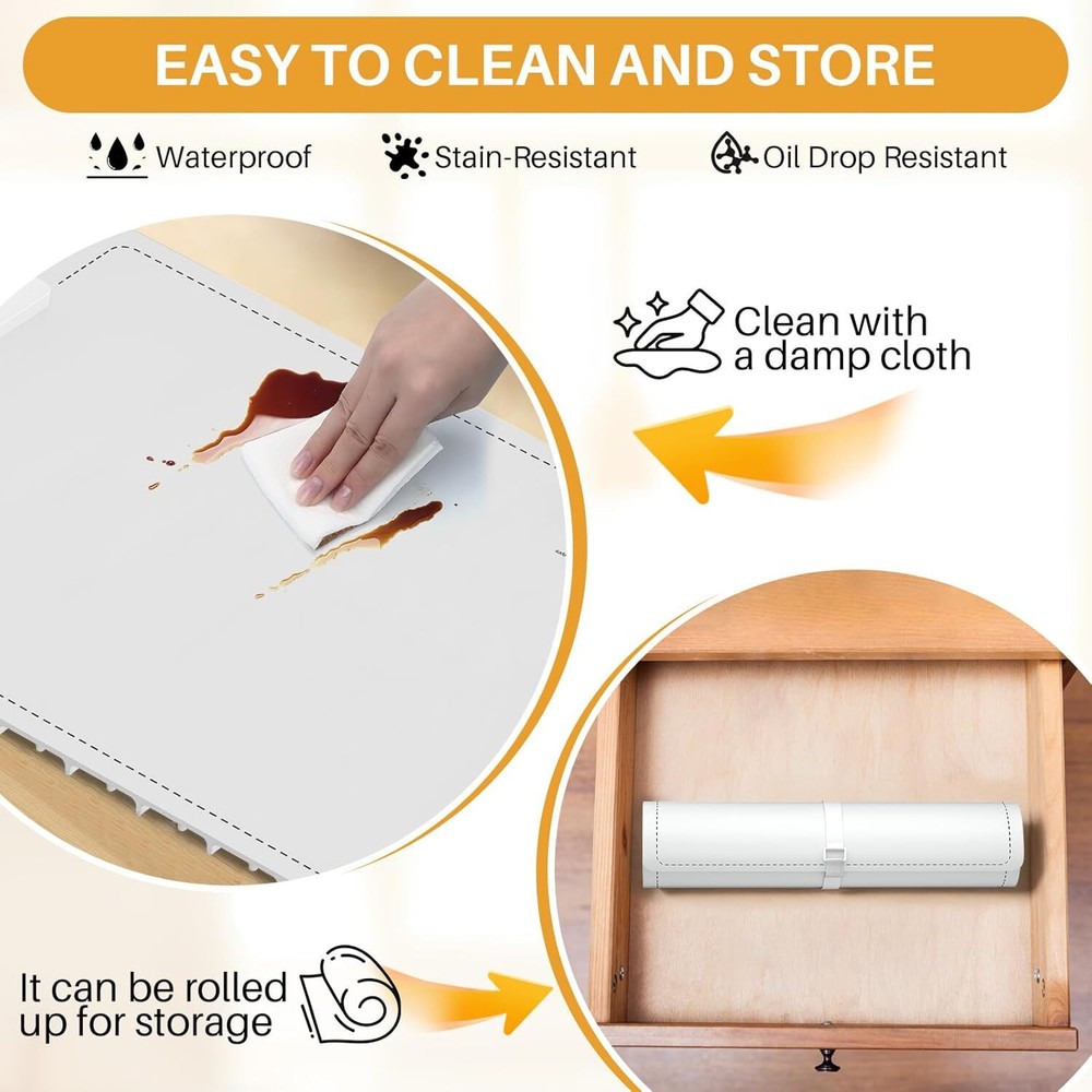 Foldable Food Warming Mat Rollable Buffet Electric Warming Tray 5 Level Temp.