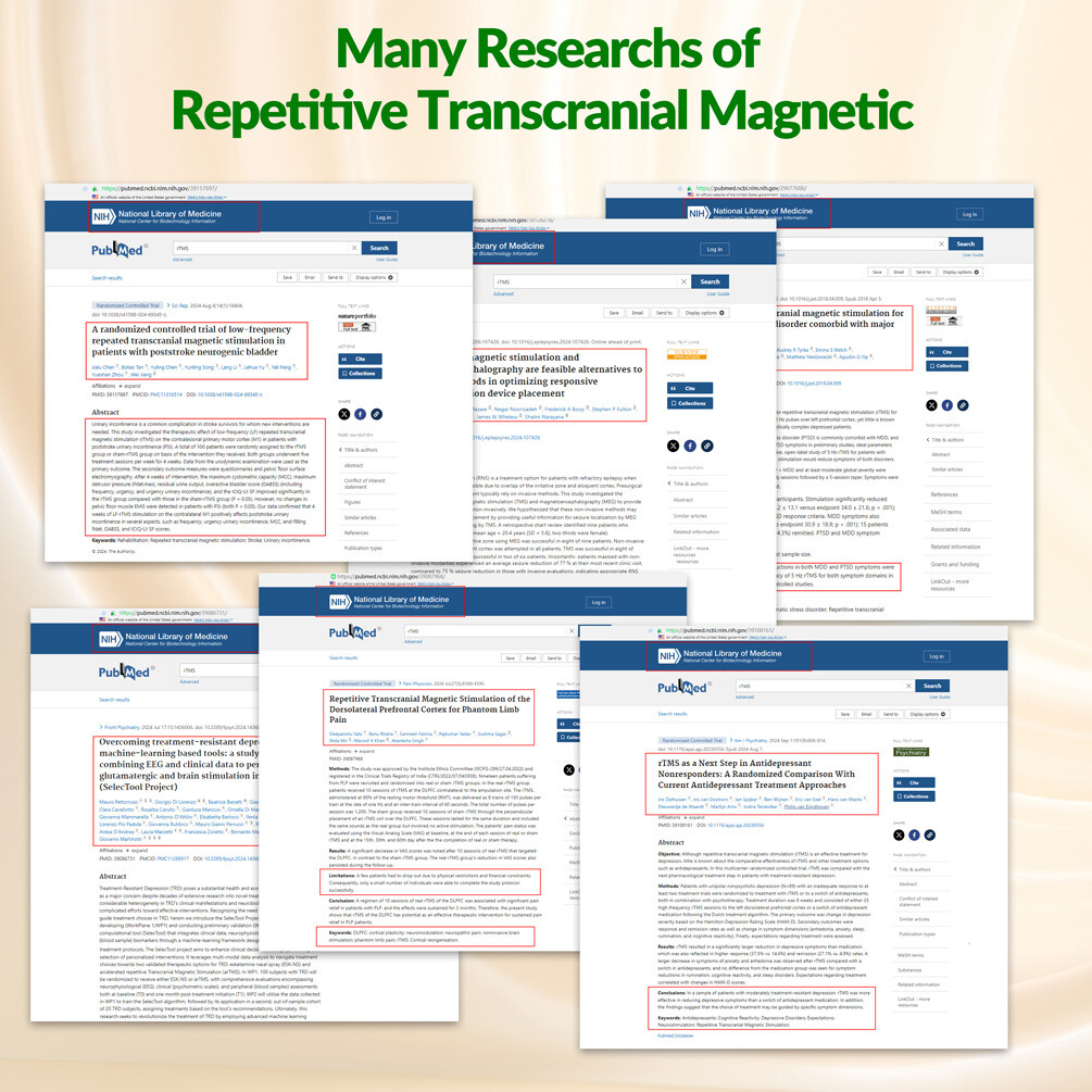 Transcranial Magnetic Stimulator Parkinson Insomnia Anxiety Depression Treatment
