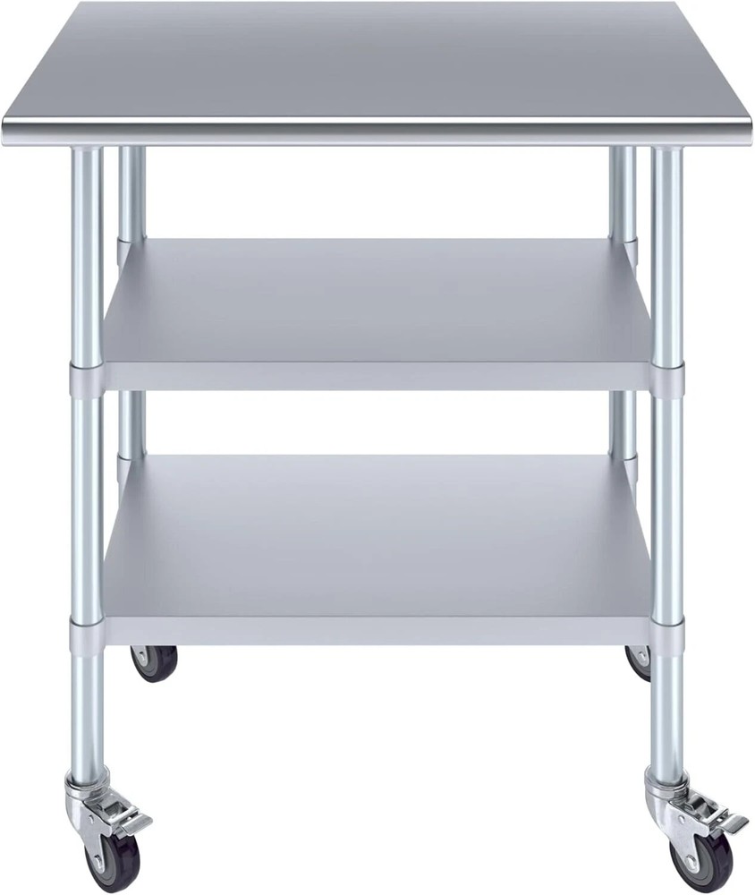 Commercial Kitchen Stainless Steel Table for Prep & Work Table 18"x30"