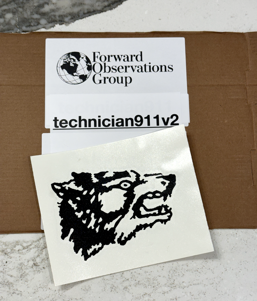Forward Observations Group Wolf 40 LARGE Sticker Decal NEW 2024 - UNRELEASED