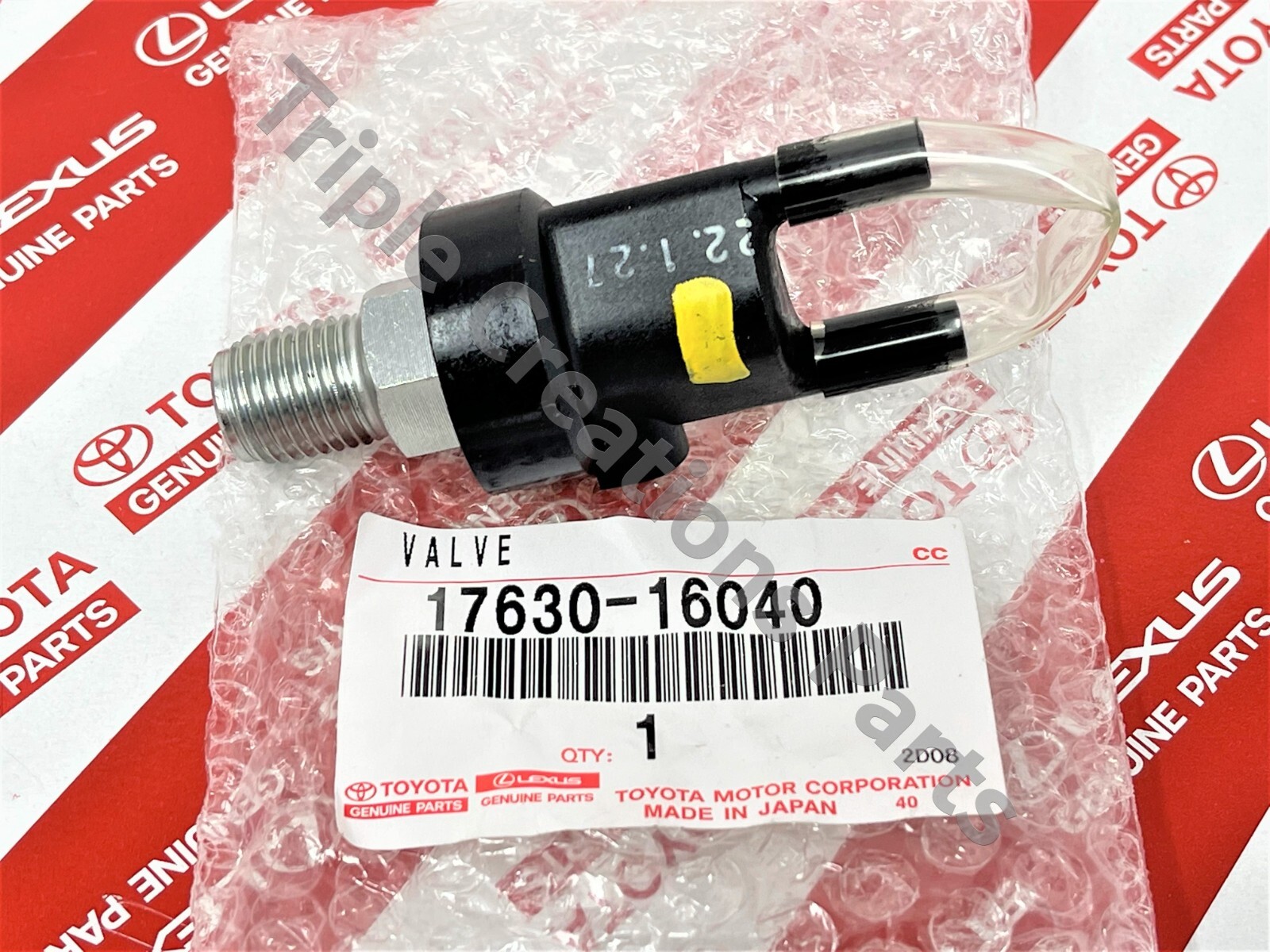 17630-16040 GENUINE OEM TOYOTA VALVE ASSY, AIR CONTROL 1763016040 US STOCK