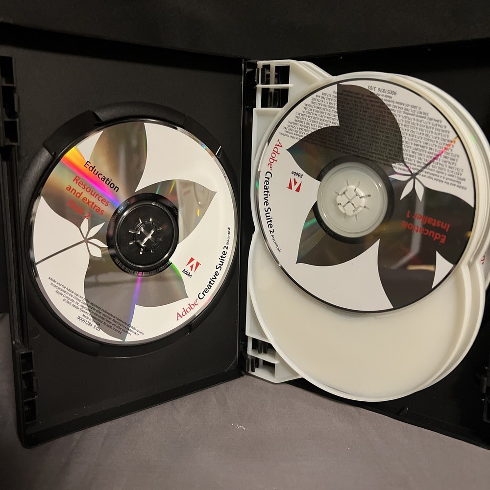 Adobe Creative Suite 2 Premium Macintosh (Mac) 6 CDs With Serial Number