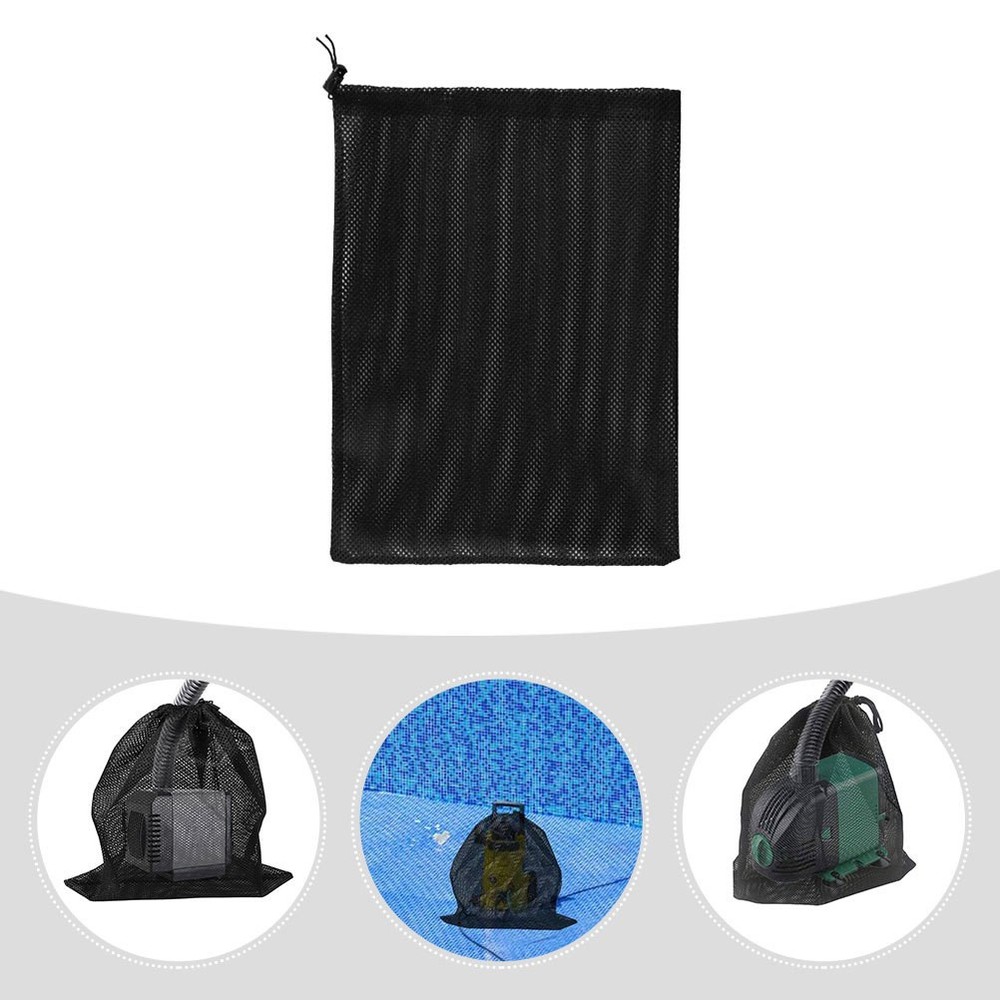 Fish Tank Filter Aquarium Bag Drawstring for Pump Water Net Pond Mesh