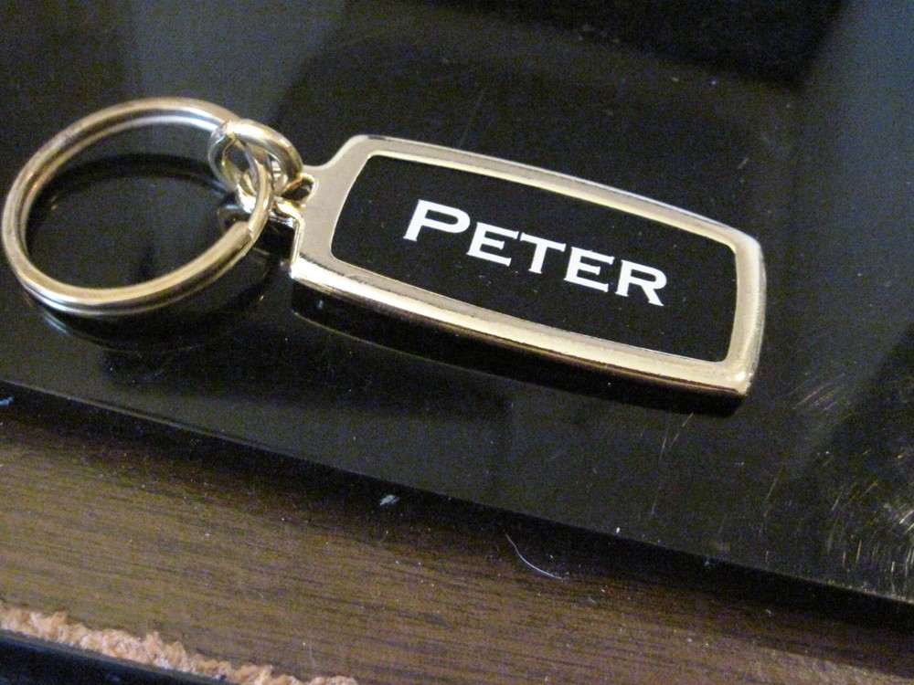 Peter name goldplated Key Chain mint new