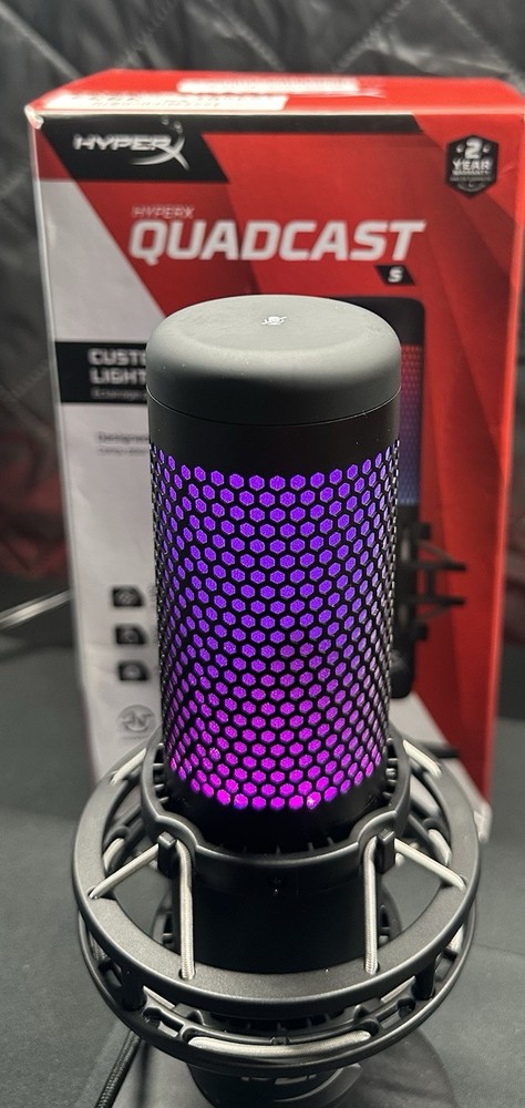 HyperX QuadCast S RGB USB Condenser Microphone - Great Condition