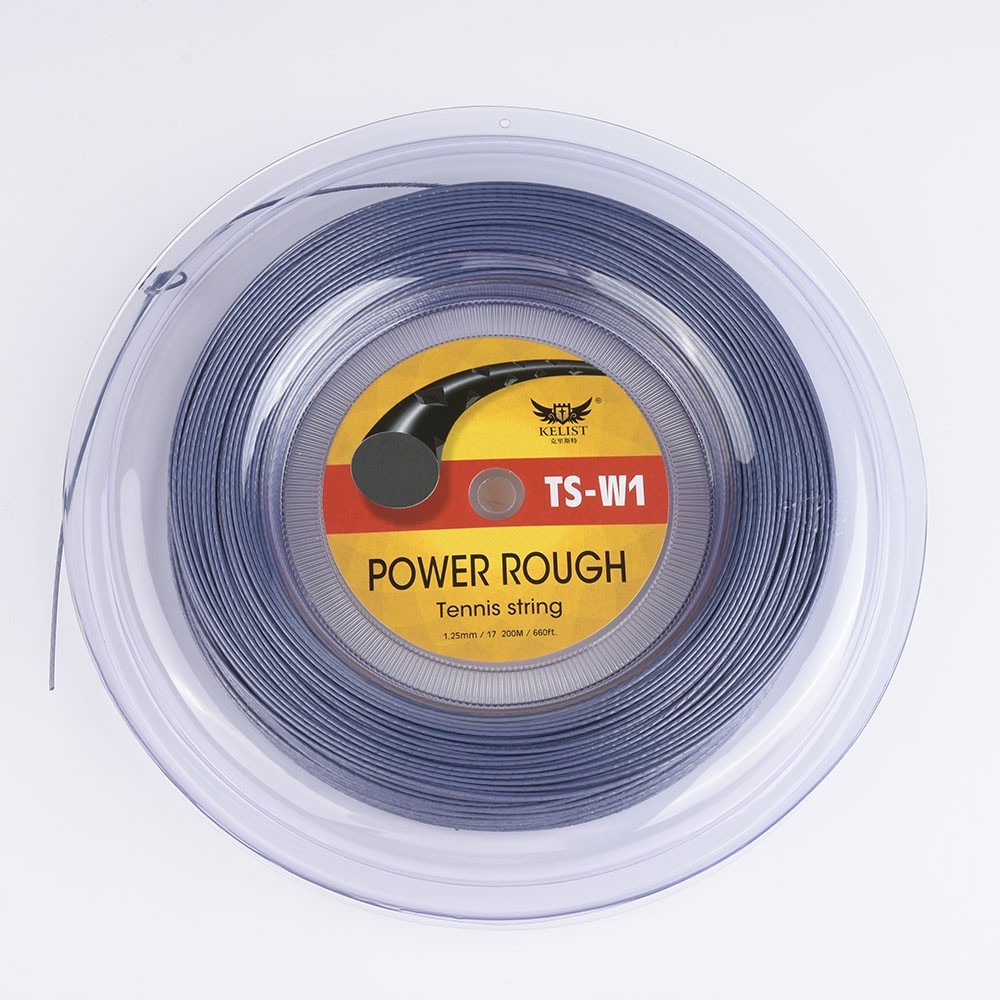 Rough Polyester Tennis String 200M Gray Color 1.25MM