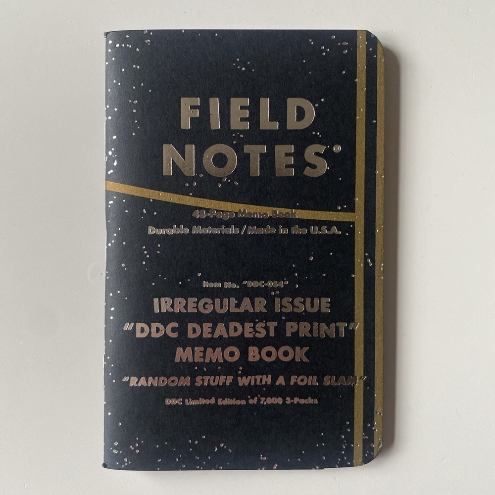Field Notes Voyager 2 Deadest Notebook Rare