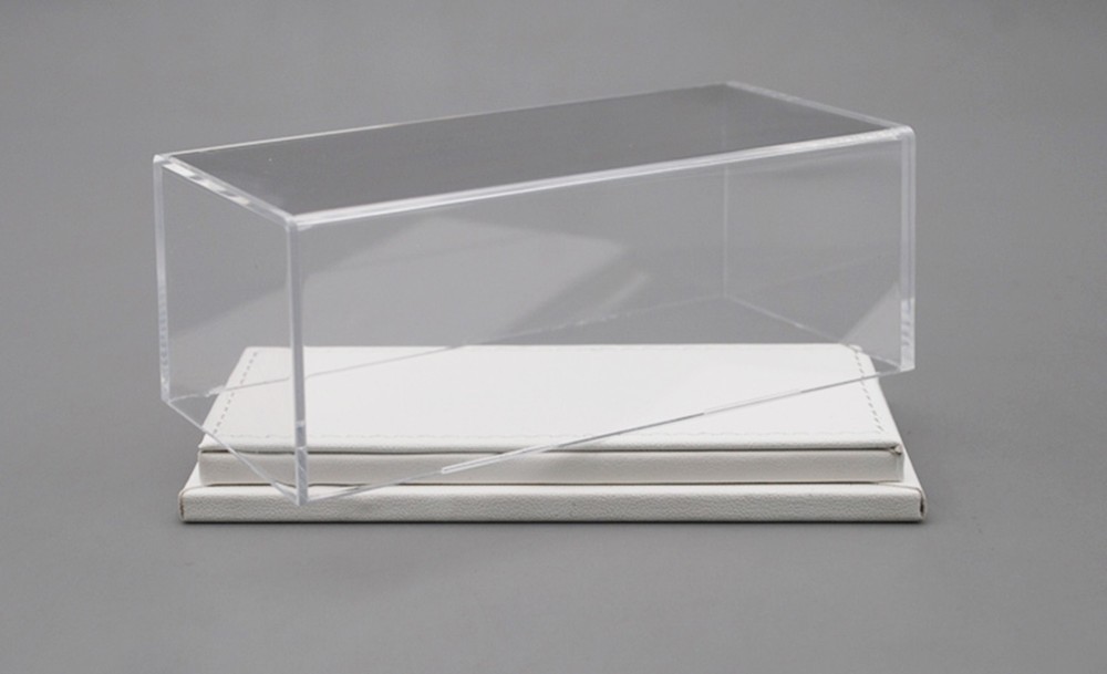 1/64 Model Car Acrylic Case Display Box Transparent Dustproof Leather Base Lots