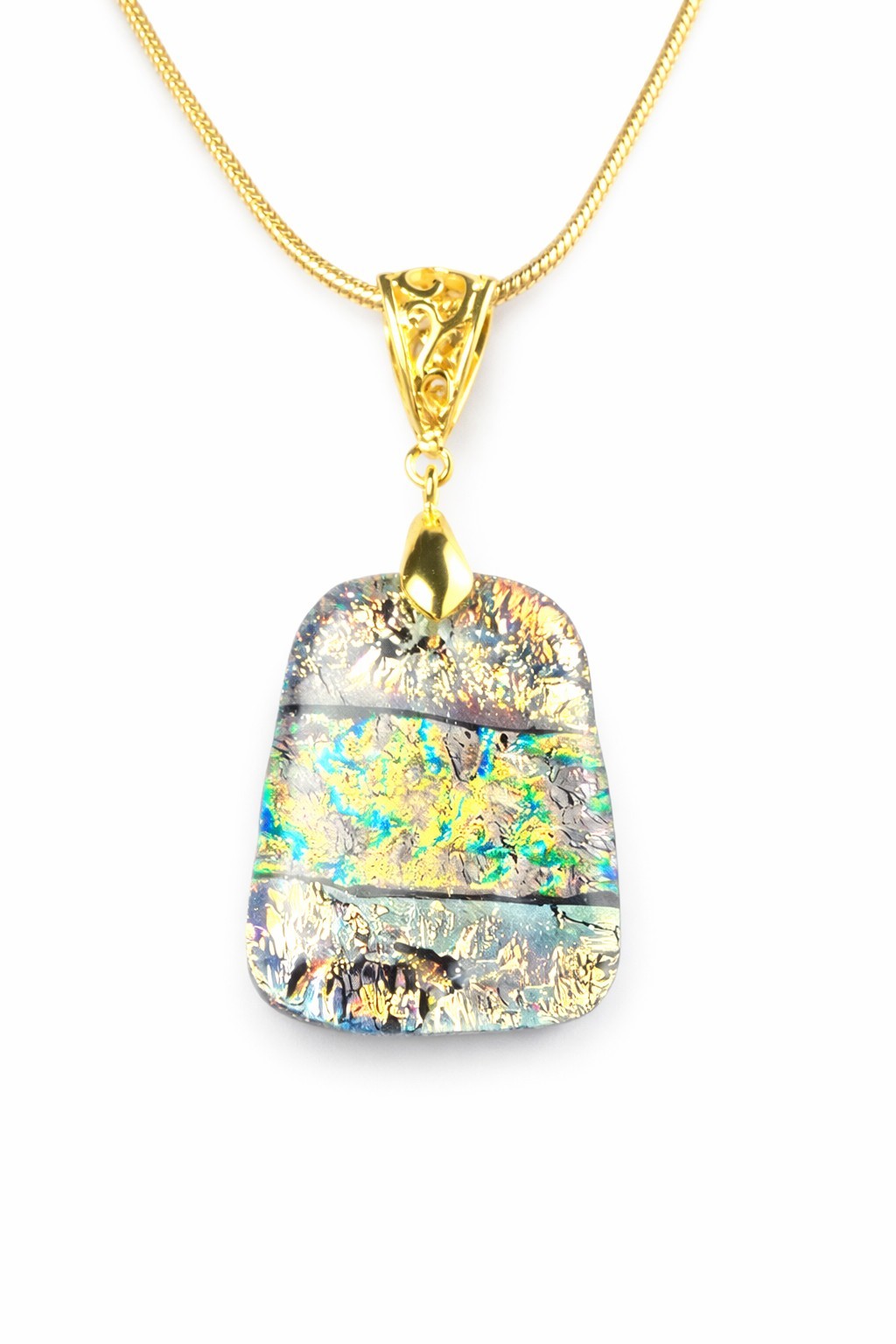 Gold Colored (Qty 5-15) Large Elegant Pinch Bails- (12-G)