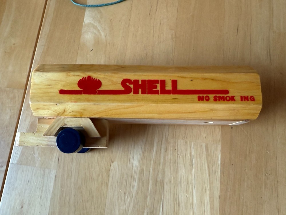 Vintage Pull Along Wooden Toy Truck 'Shell'