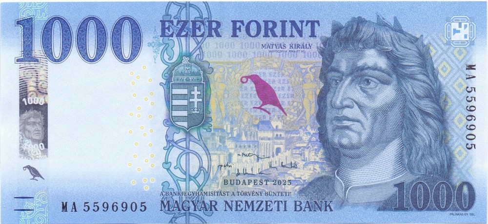 Hungary 1000 forint 2025 UNC