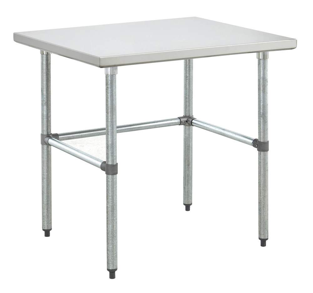 Kratos Commercial Worktable, Stainless Steel Kitchen Prep Open Base Table,