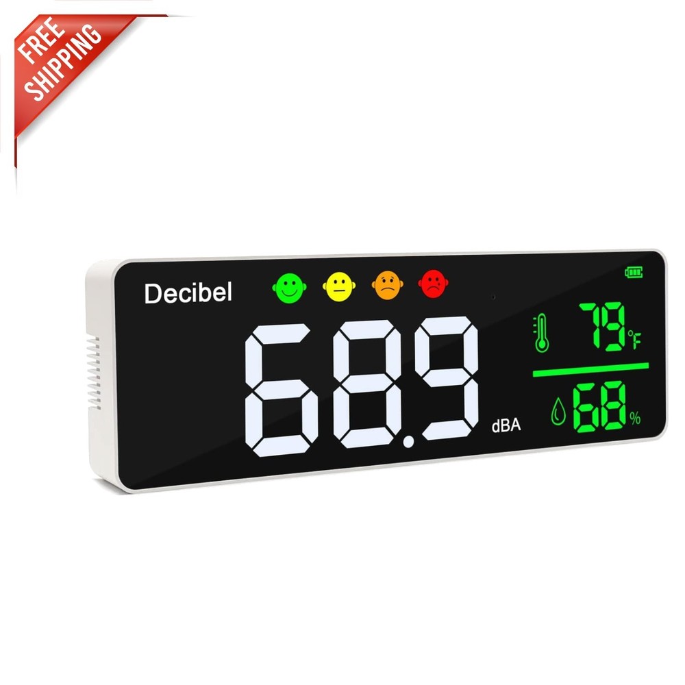 Multifunctional Decibel Meter with Adjustable Brightness - Classroom to Factory