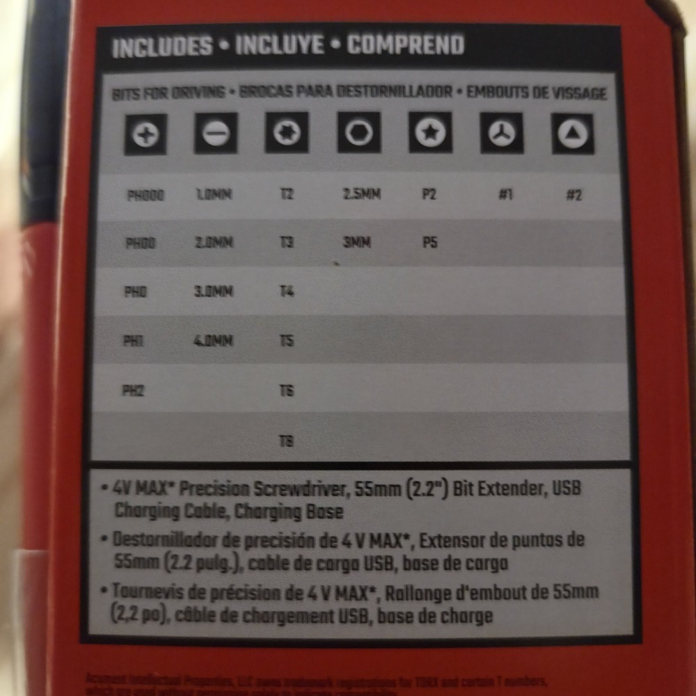 Craftsman CMHT66720 4V MAX Cordless Precision Screwdriver 25pc USB 4 LED