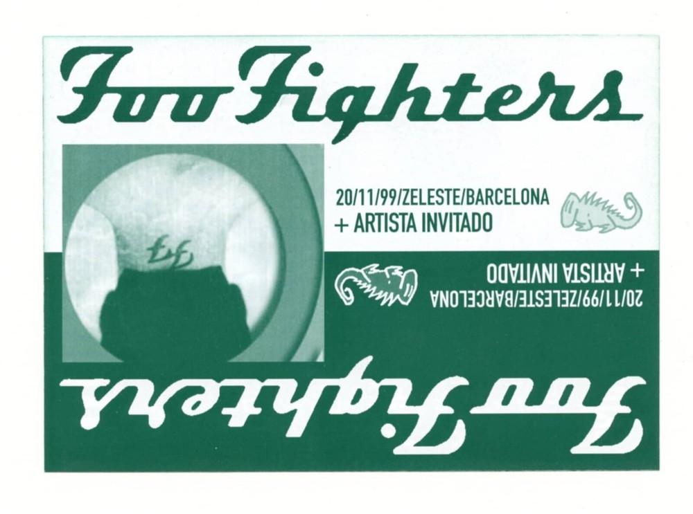 Foo Fighters Handbill 1999 Sala Zeleste Barcelona