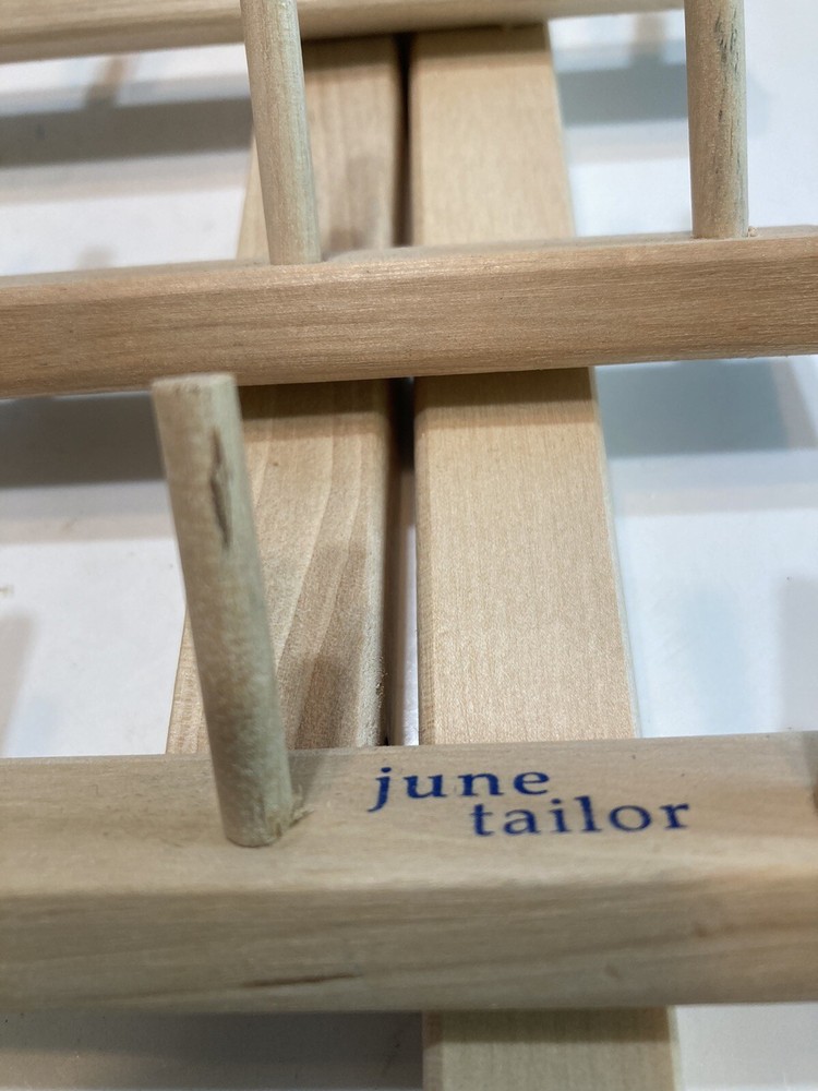 June Tailor Wooden 30 Spool Folding Thread Rack Storage Holder Unused