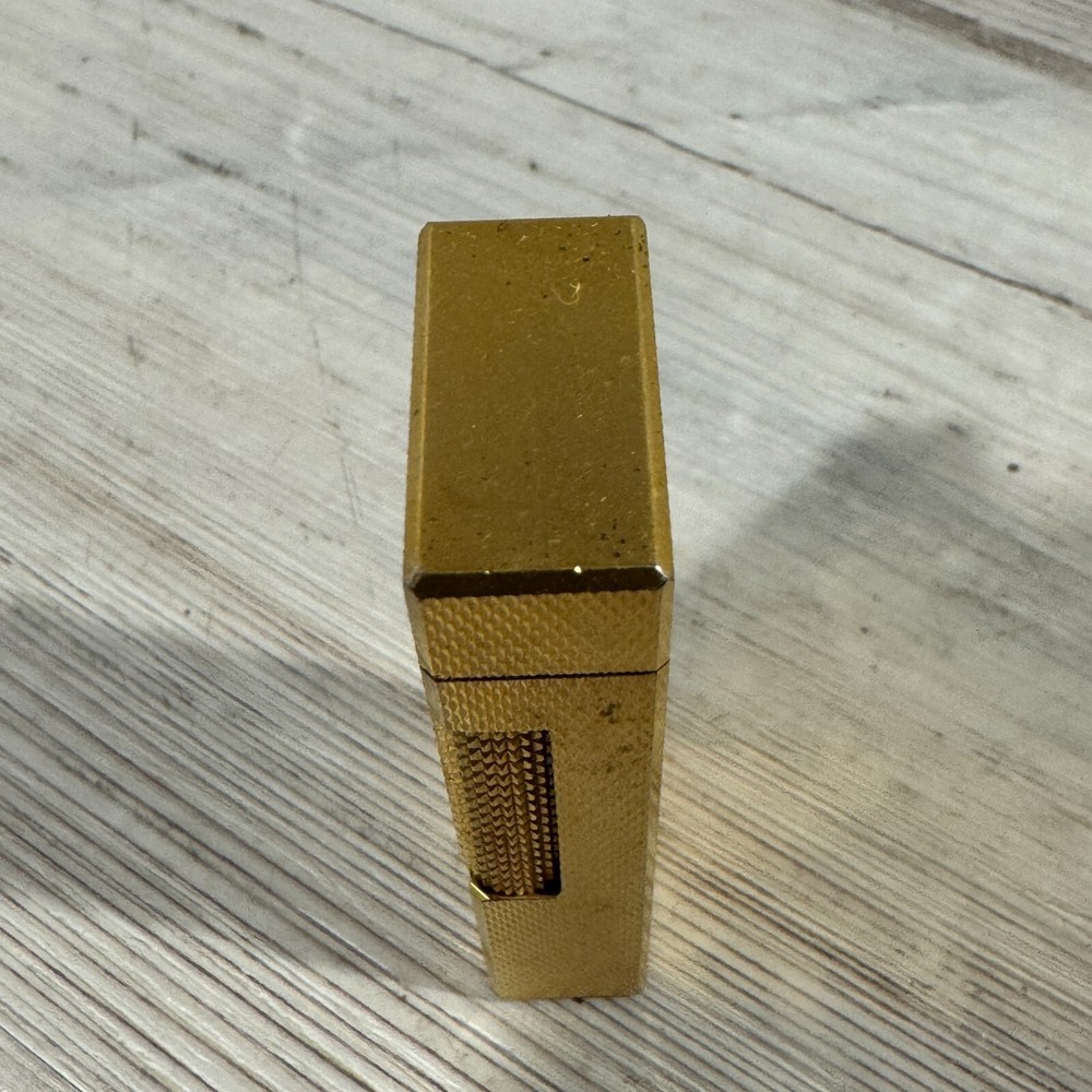 Dunhill Gold Plated Lighter W/ Case