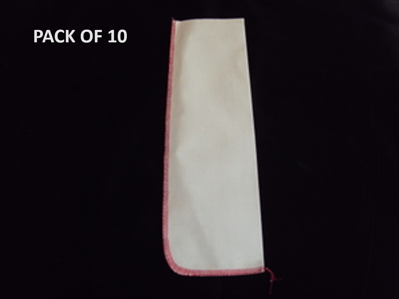 10 PACK OF 2# CLOTH SAUSAGE CASINGS/BAGS - BOLOGNA - SUMMER SAUSAGE (5" X 15")