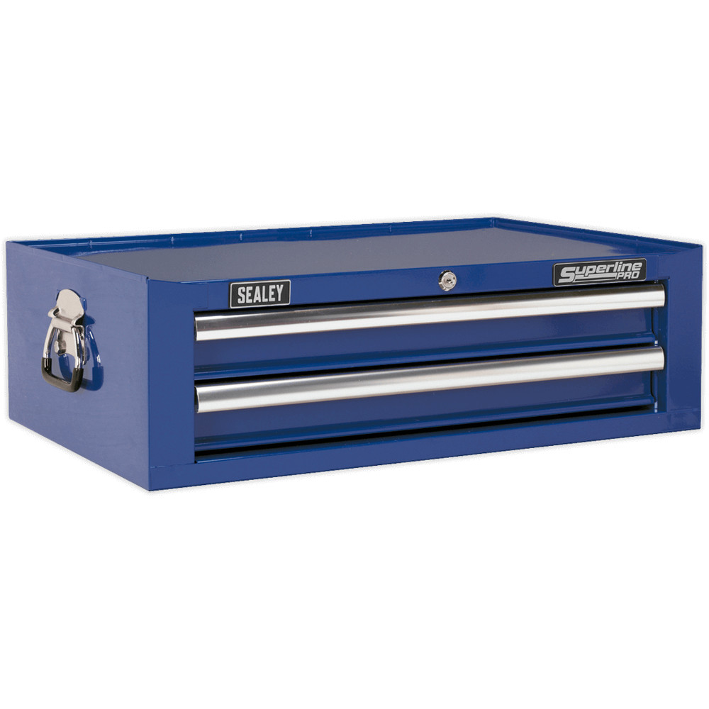 Sealey Superline Pro 2 Drawer Mid Tool Chest Blue