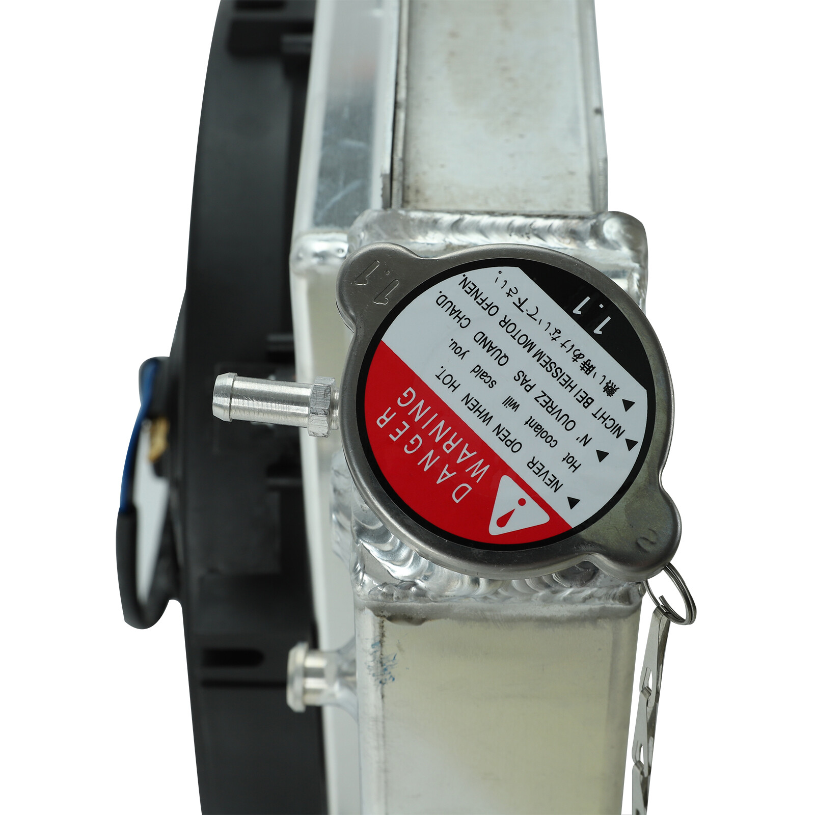 For 1982-2002 CHEVY S10 BLAZER 84-90 CORVETTE V8 3 Row Radiator+Shroud Fan+Relay