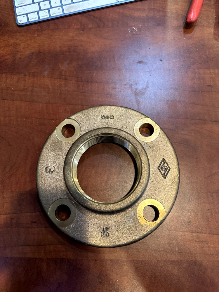 3" BRASS CIRCULATOR PUMP FLANGE