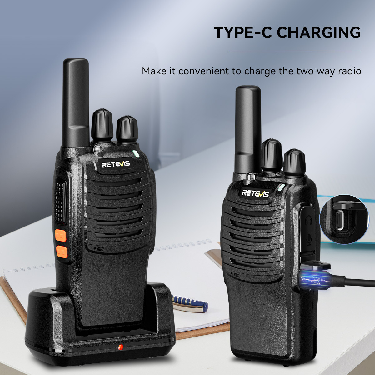 10*Retevis H777 UHF FRS Walkie Talkies Long Range 2W 16CH VOX TOT Two Way Radio