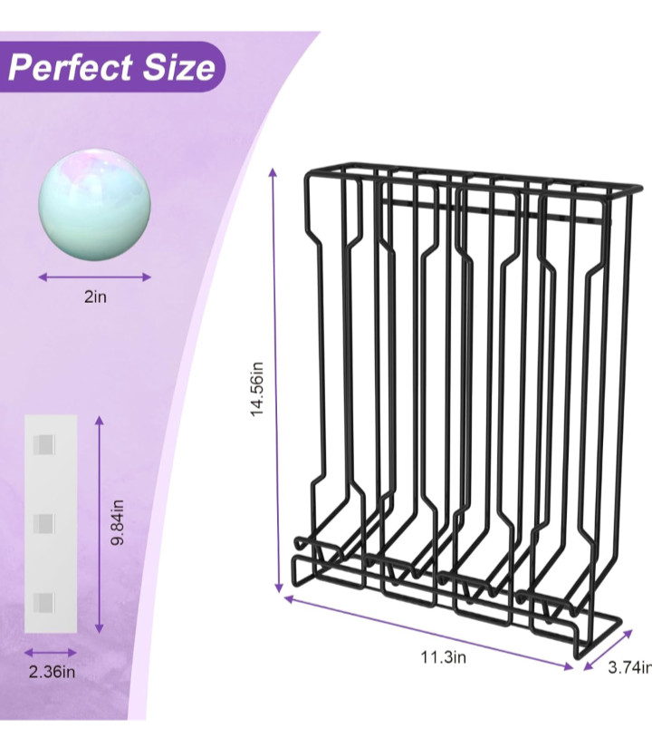 Bathroom Bath Bomb Organizer and Storage