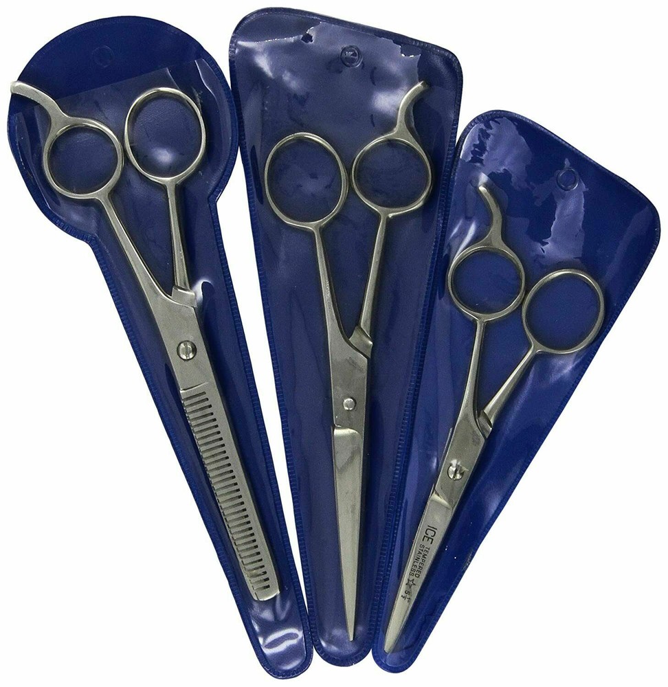 Professional Hair Cutting Scissors Precision 3-piece Barber Shears Set