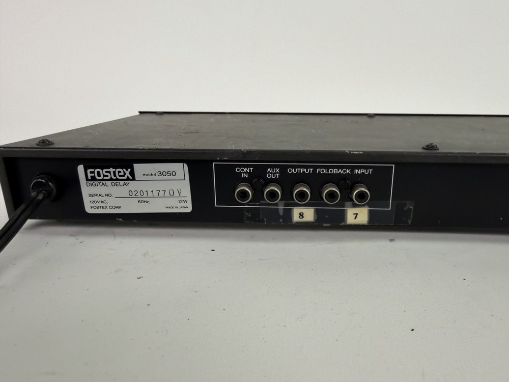 Fostex 3050, Digital Delay, Vintage Rack
