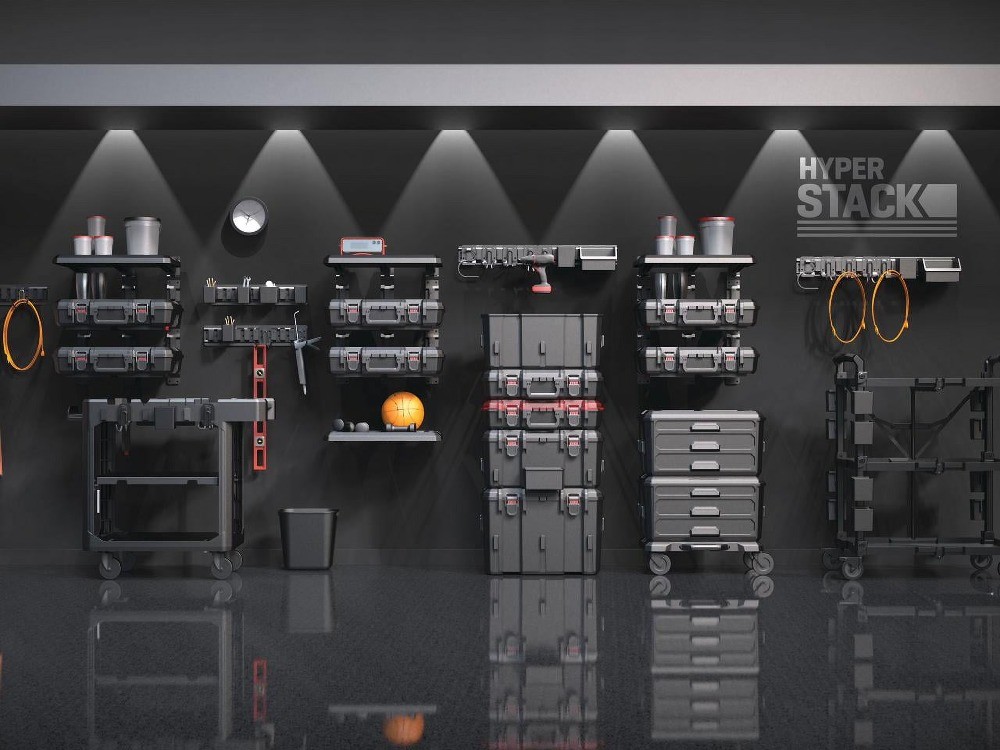 Stack Dolly – Rolling Base for Modular Garage & Tool Storage System