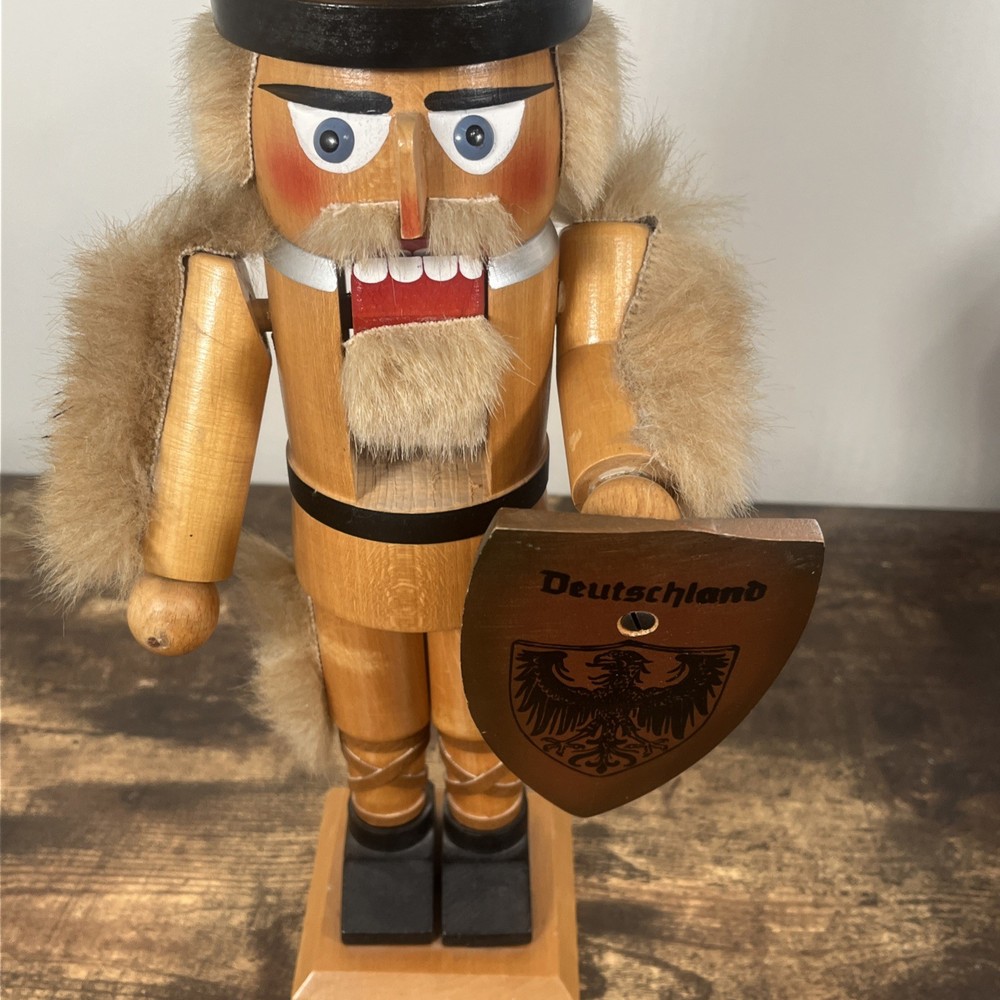 Steinbach Nutcracker Hermann The Cheruscan 15" Vintage 1983 West Germany Broken