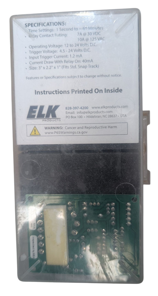 Elk Products ELK-960 Delay Timer Module 12/24 VDC