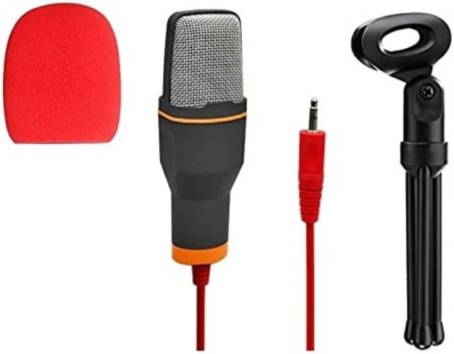 Condenser Microphone with Desktop Stand - Perfect for Gaming & Streaming