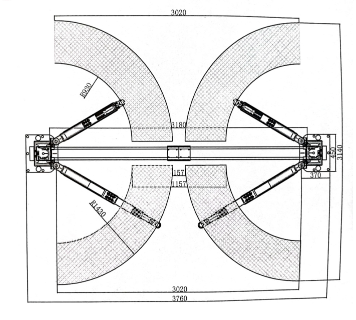 Heavy Duty 12000 lb Capacity 2 Post 1200L Auto Car Lift Truck Hoist 220V