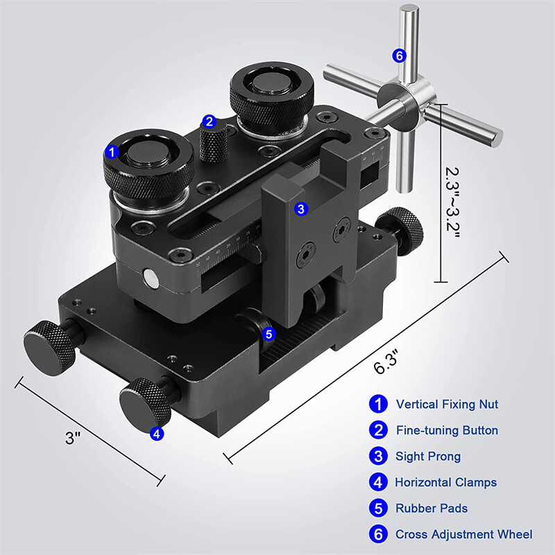 Sight Pusher Tool Front & Rear Sight Prong Assembly Tool for 1911Glock Sig Black