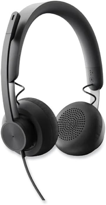 Logitech Zone Teams Wired Noise Cancelling On-ear Headset with C925e Webcam