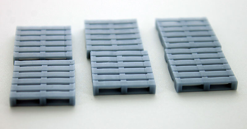 1:50 GRAY PALLET PLASTIC 3D TO SCALE DIORAMA PART