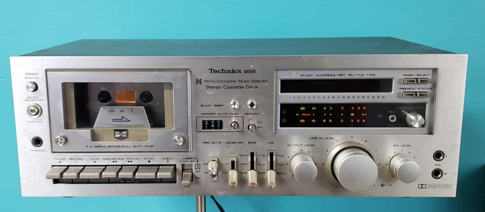 Rare Technics RS-M56 Vintage Stereo Cassette Deck Auto Scan *FULLY REFURBISHED*