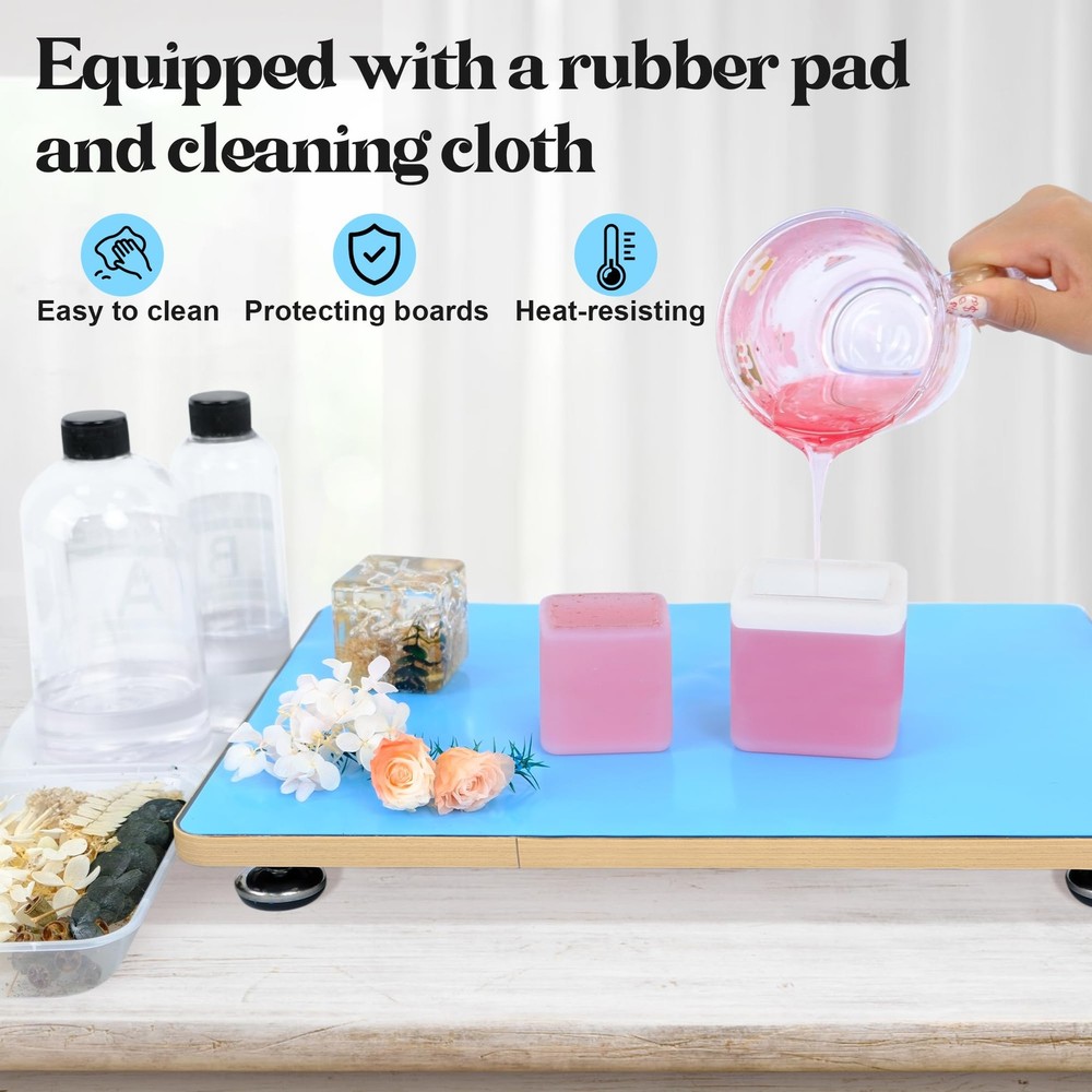 Leveling Table for Epoxy Resin, 16''x 12'' Adjustable Precision Leveling Plat...