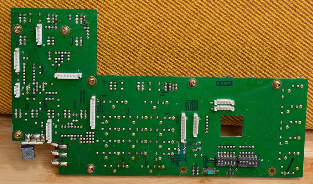 ICOM IC-765 FRONT PANEL PUSH BUTTON SWITCH PC-BOARD B1999B w/MEM & RIT ENCODERS