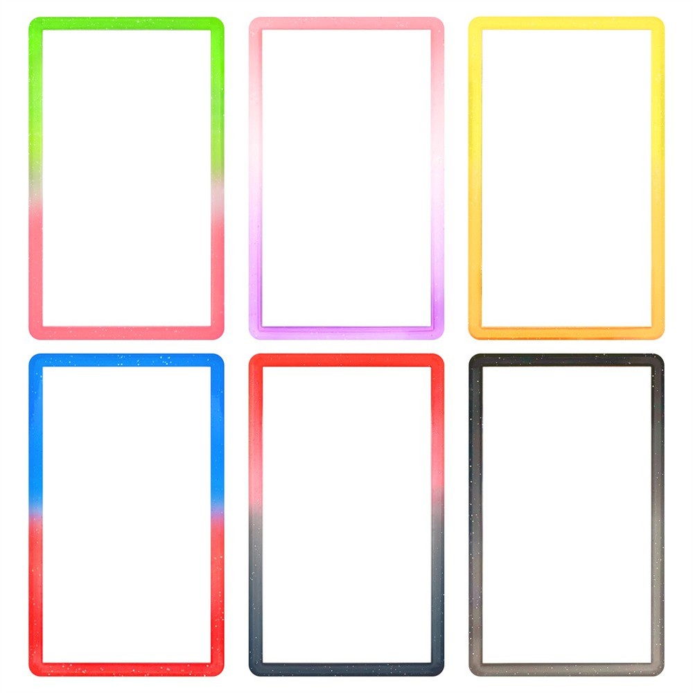 6Pcs Gradient Slab Bumper Guard Protector Skin TPU Stackable For PSA Graded Card