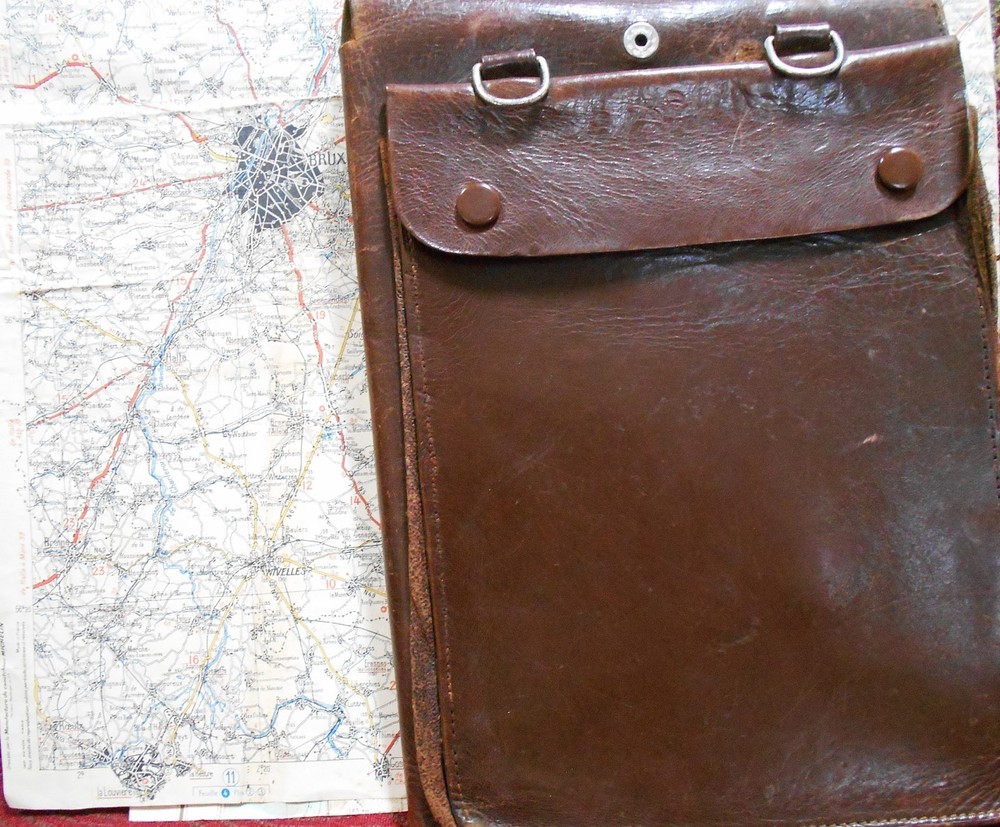 German Map Case with 3 WW II Maps