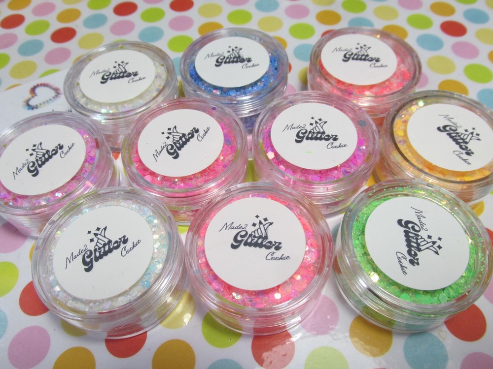 Nail art glitter sequins Cupcake icing collection